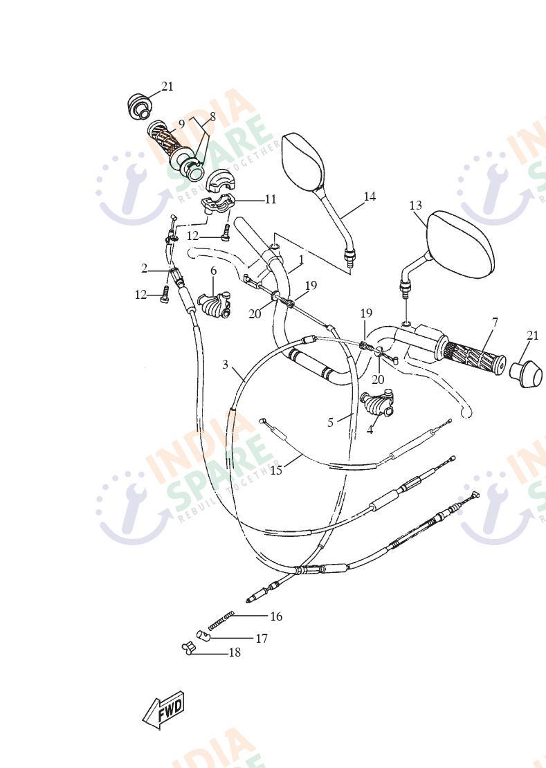 STEERING HANDLE CABLE
